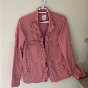 GAP Women's Utility Jacket in Soft Pink